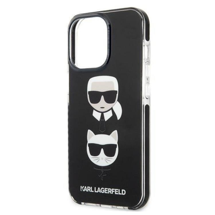 KARL LAGERFELD Karl Lagerfeld iPhone 13 Pro Skal Karl & Choupette Head - Svart