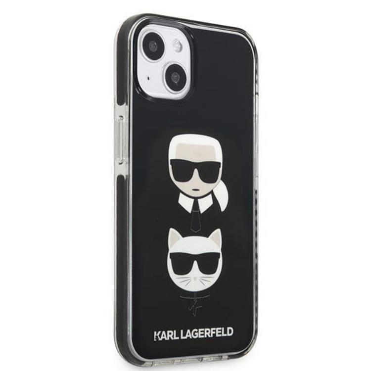 KARL LAGERFELD Karl Lagerfeld iPhone 13 Skal Karl & Choupette Head - Svart