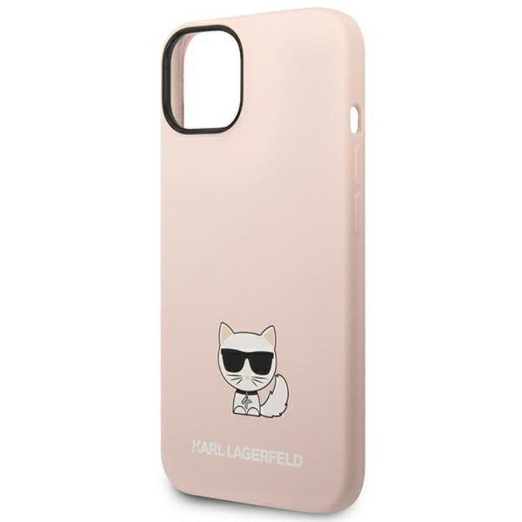 KARL LAGERFELD Karl Lagerfeld iPhone 14 Plus Skal Silicone Choupette Body - Ljusrosa