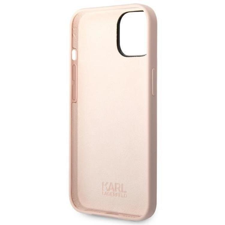 KARL LAGERFELD Karl Lagerfeld iPhone 14 Plus Skal Silicone Choupette Body - Ljusrosa