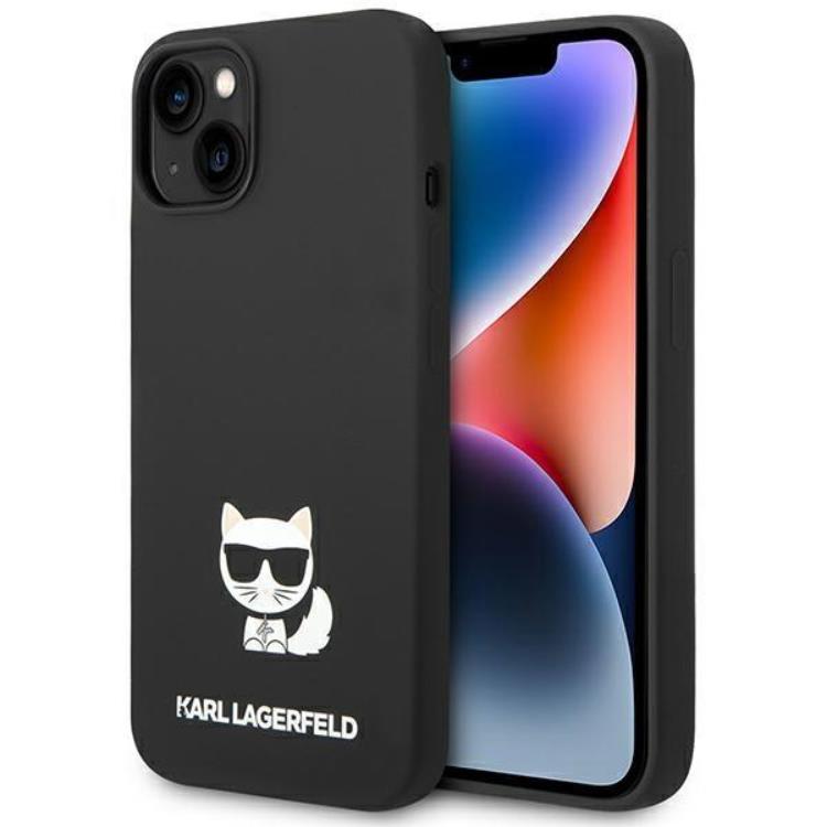 KARL LAGERFELD Karl Lagerfeld iPhone 14 Plus Skal Silicone Choupette Body - Svart