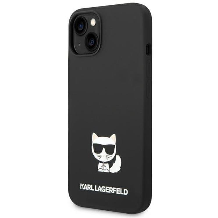 KARL LAGERFELD Karl Lagerfeld iPhone 14 Plus Skal Silicone Choupette Body - Svart