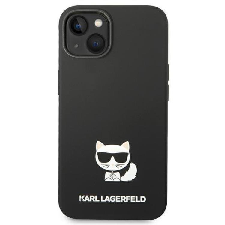 KARL LAGERFELD Karl Lagerfeld iPhone 14 Plus Skal Silicone Choupette Body - Svart