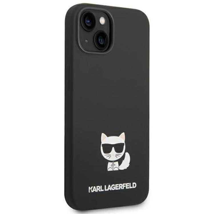 KARL LAGERFELD Karl Lagerfeld iPhone 14 Plus Skal Silicone Choupette Body - Svart