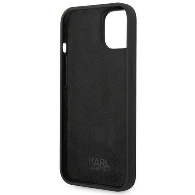 KARL LAGERFELD Karl Lagerfeld iPhone 14 Plus Skal Silicone Choupette Body - Svart