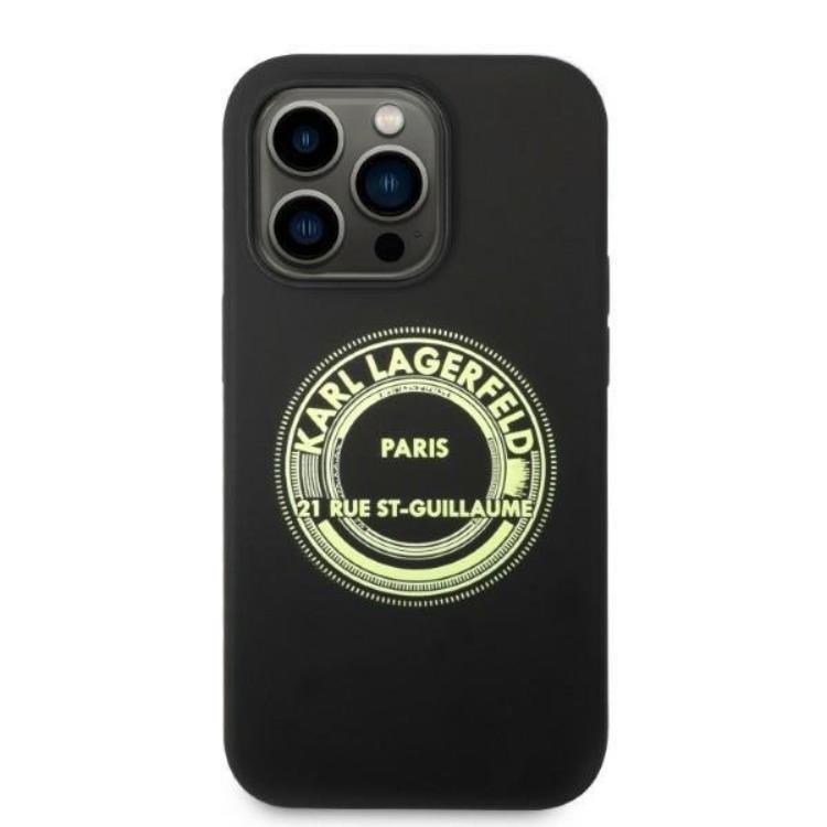 KARL LAGERFELD Karl Lagerfeld iPhone 14 Pro Skal Silicone RSG - Svart