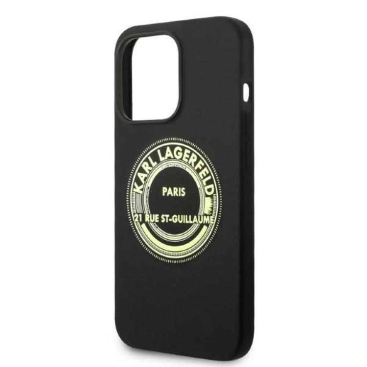 KARL LAGERFELD Karl Lagerfeld iPhone 14 Pro Skal Silicone RSG - Svart