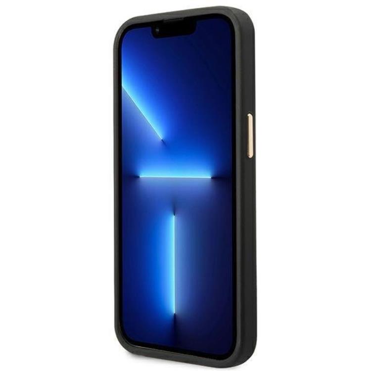 Guess GUESS Mobilskal till iPhone 14 Plus MagSafe Logo Plate - Svart