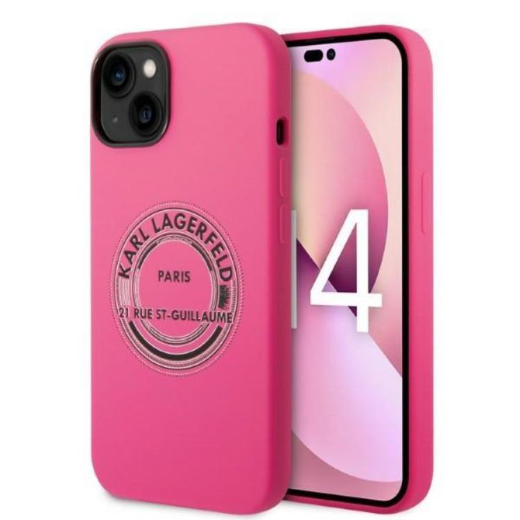 KARL LAGERFELD Karl Lagerfeld iPhone 14 Plus Skal Silicone RSG - Rosa