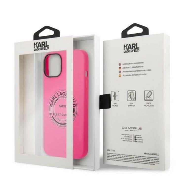 KARL LAGERFELD Karl Lagerfeld iPhone 14 Plus Skal Silicone RSG - Rosa