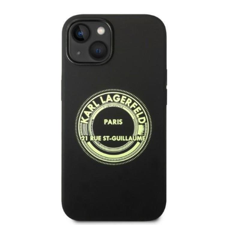 KARL LAGERFELD Karl Lagerfeld iPhone 14 Plus Skal Silicone RSG - Svart