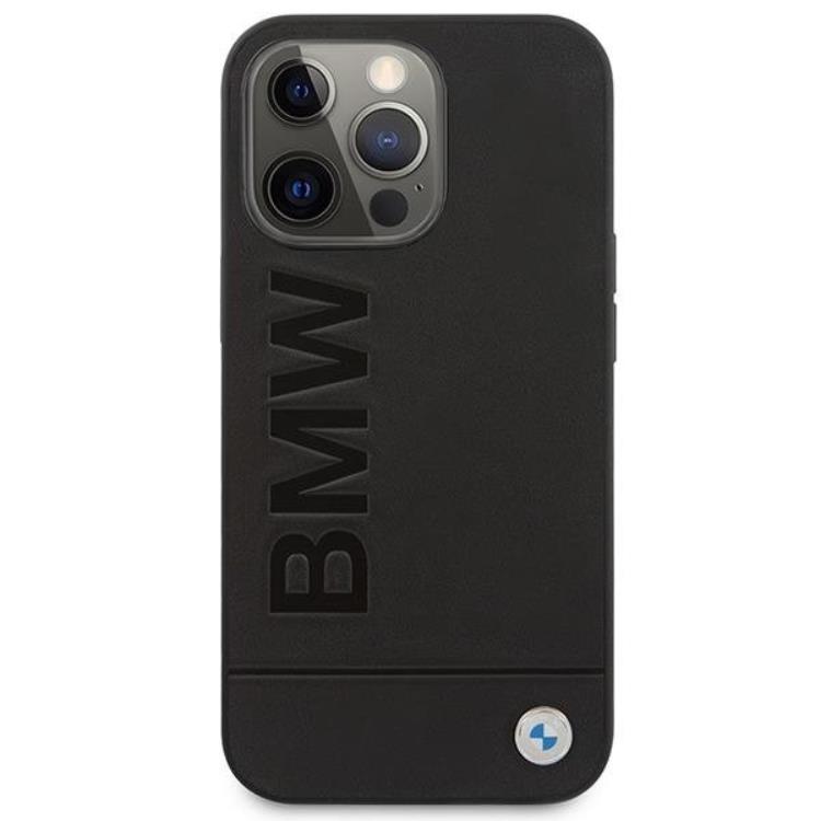 BMW BMW iPhone 14 Pro Max Skal Magsafe Signature Logo Imprint - Svart