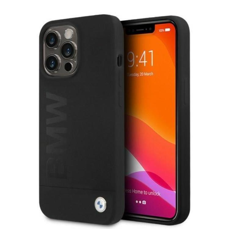 BMW Etui BMW iPhone 13 Pro Skal Magsafe Silicone Signature Logo - Svart