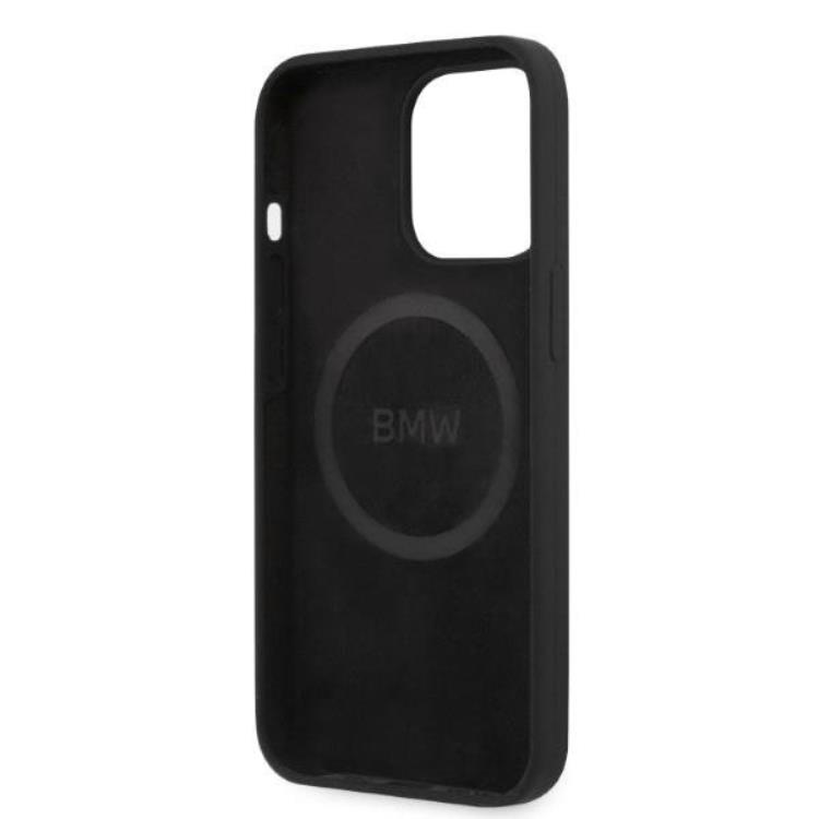 BMW Etui BMW iPhone 13 Pro Skal Magsafe Silicone Signature Logo - Svart