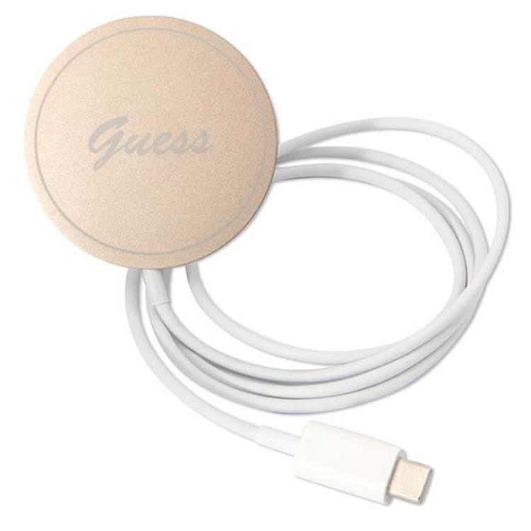 Guess GUESS iPhone 14 Plus Magsafe Skal Marble + Trådlös Laddare - Svart