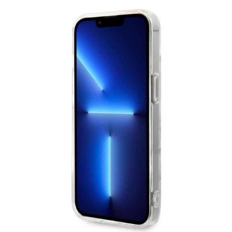 Guess GUESS iPhone 14 Plus Magsafe Skal Marble + Trådlös Laddare - Vit