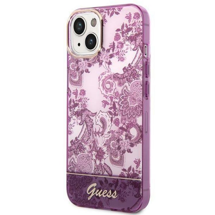 Guess GUESS iPhone 14 Plus Skal Porcelain Collection - Fuschia