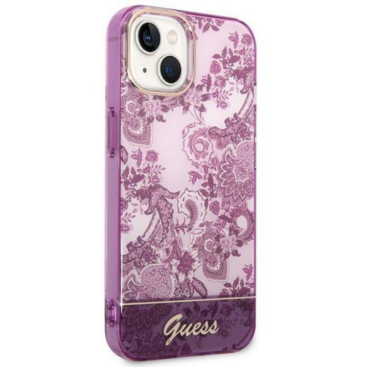 Guess GUESS iPhone 14 Plus Skal Porcelain Collection - Fuschia