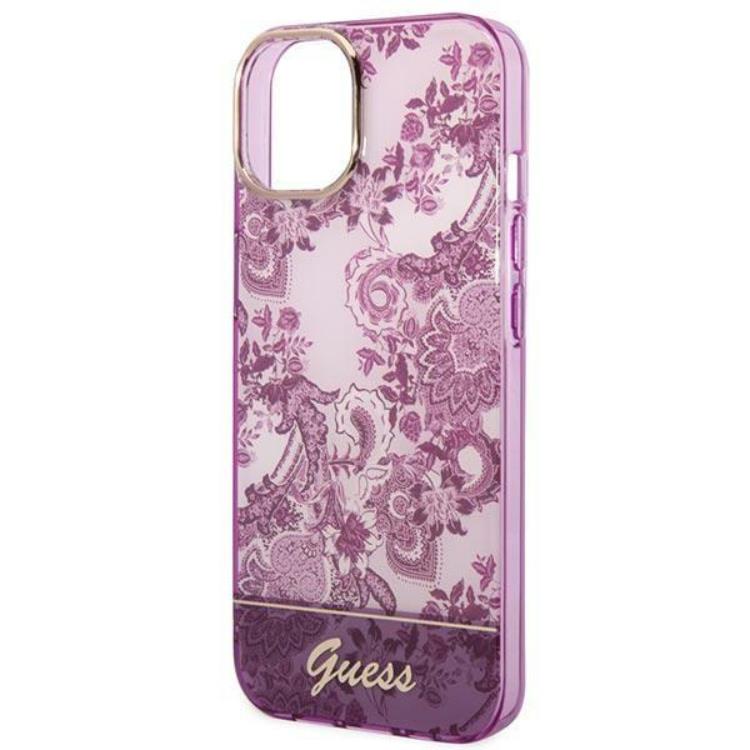 Guess GUESS iPhone 14 Plus Skal Porcelain Collection - Fuschia
