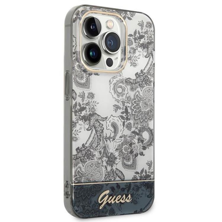 Guess GUESS iPhone 14 Pro Skal Porcelain Collection - Grå