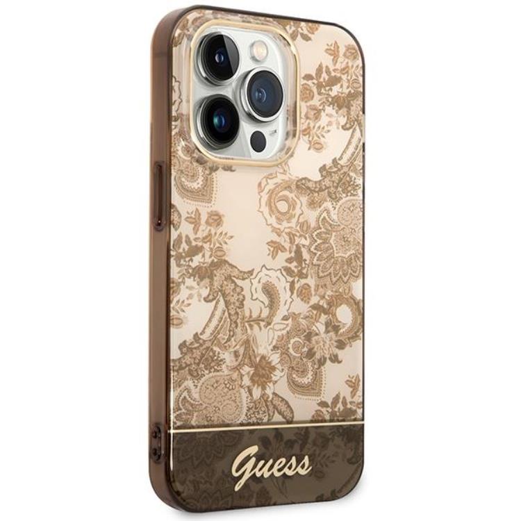 Guess GUESS iPhone 14 Pro Skal Porcelain Collection - Ocher