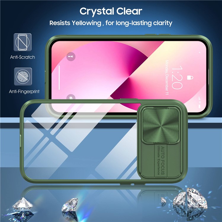 OEM iPhone 14 Skal Camera Slider - Grön