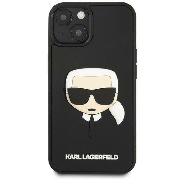 KARL LAGERFELD Karl Lagerfeld iPhone 14 Plus Skal 3D Rubber Karl`s Head - Svart