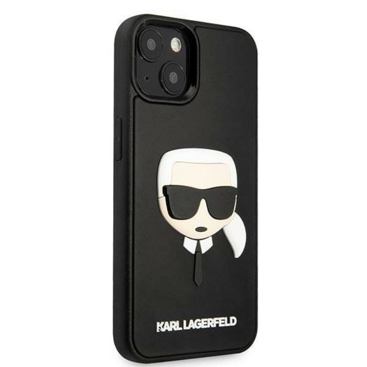 KARL LAGERFELD Karl Lagerfeld iPhone 14 Plus Skal 3D Rubber Karl`s Head - Svart