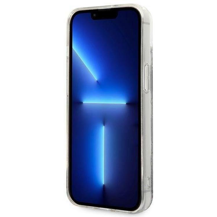 KARL LAGERFELD Karl Lagerfeld iPhone 14 Plus Skal Liquid Glitter Monogram - Svart