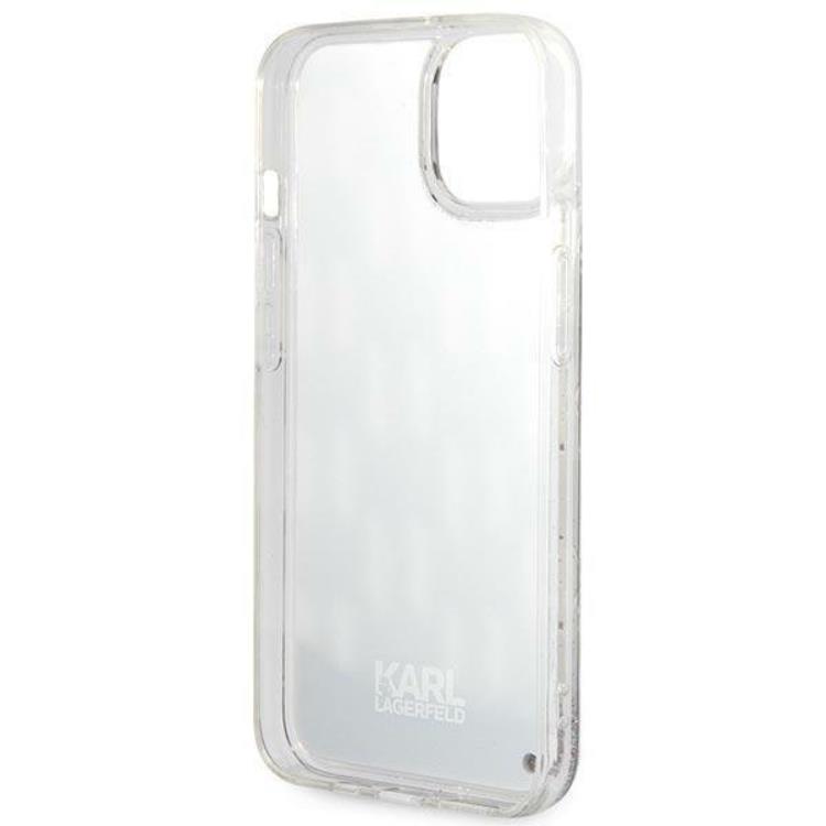 KARL LAGERFELD Karl Lagerfeld iPhone 14 Plus Skal Liquid Glitter Monogram - Svart