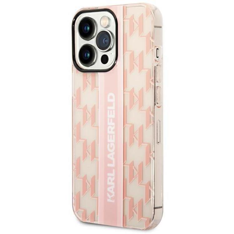 KARL LAGERFELD Karl Lagerfeld iPhone 14 Pro Skal Mono Vertical Stripe - Rosa