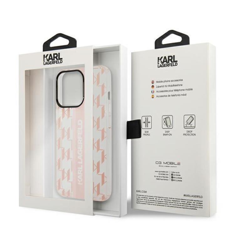 KARL LAGERFELD Karl Lagerfeld iPhone 14 Pro Skal Mono Vertical Stripe - Rosa