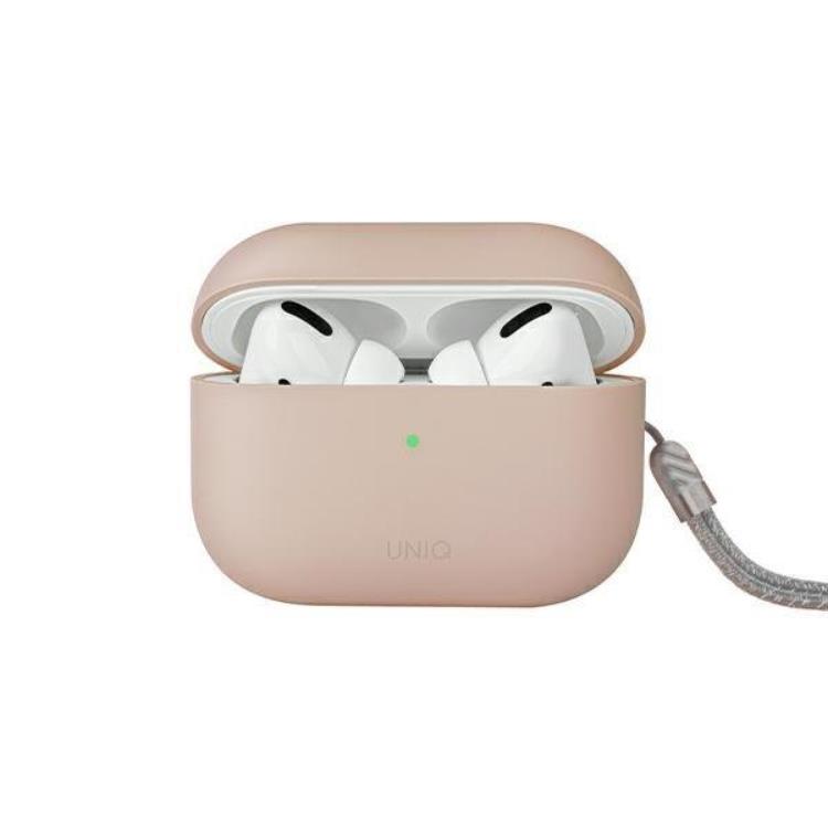 UNIQ UNIQ AirPods Pro 2 Skal Lino Silikon - Blush Rosa