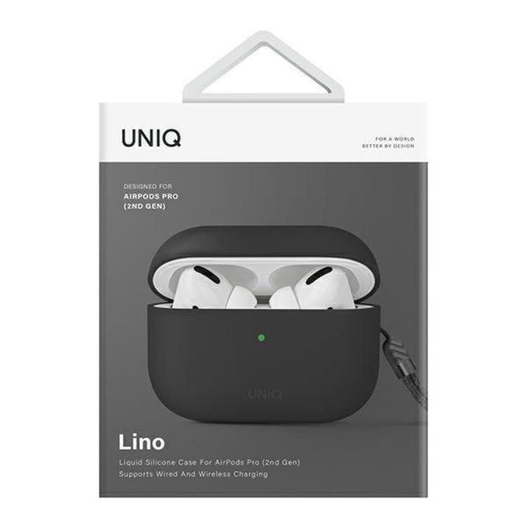 UTGATT5 UNIQ AirPods Pro 2 Skal Lino Silikon - Ash Grå