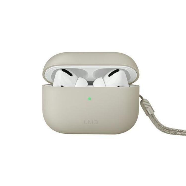 UNIQ UNIQ AirPods Pro 2 Skal Lino Silikon - Beige Ivory