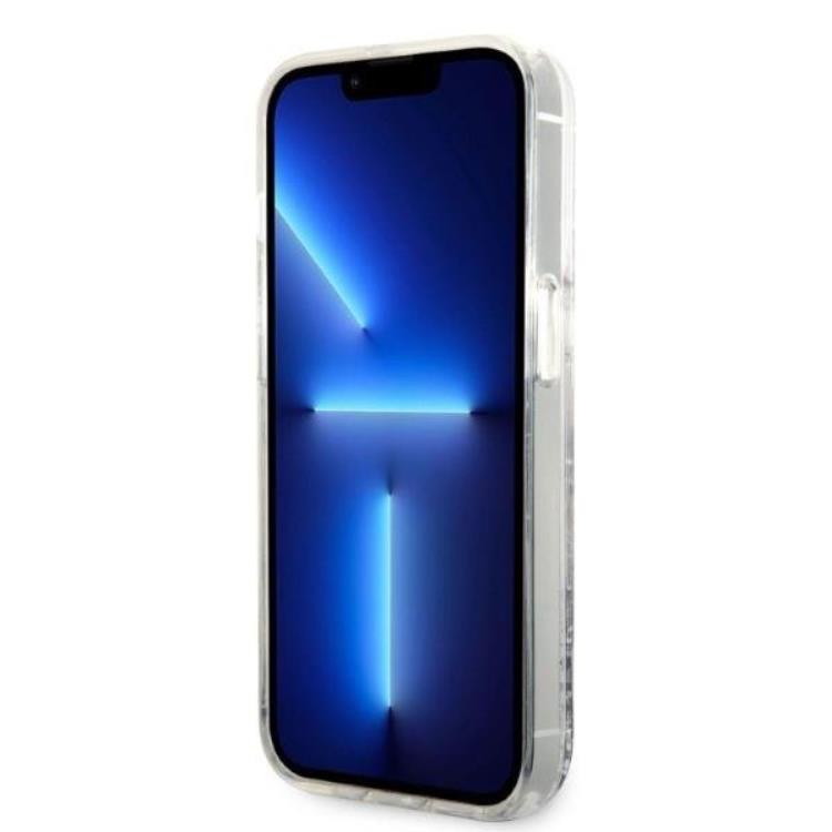 KARL LAGERFELD Karl Lagerfeld iPhone 14 Pro Skal Glitter Karl Head - Silver