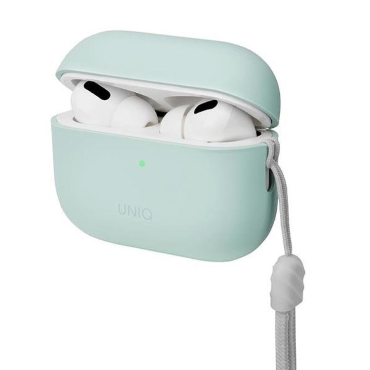 UNIQ UNIQ AirPods Pro 2 Skal Lino Silikon - Mintgrön