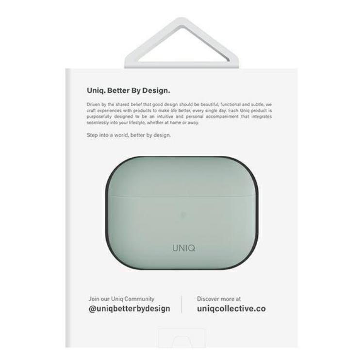 UNIQ UNIQ AirPods Pro 2 Skal Lino Silikon - Mintgrön