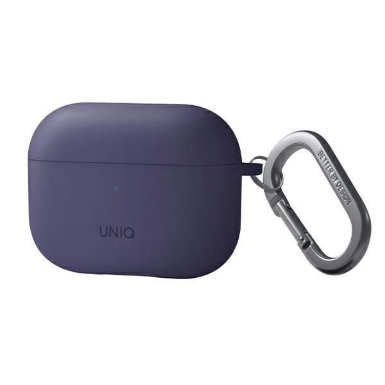 UNIQ UNIQ AirPods Pro 2 Skal Nexo Silikon med Ear Hooks - Fig Lila