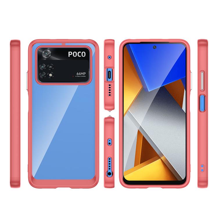 UTGATT1 Xiaomi Poco M4 Pro Skal Outer Space Flexible - Röd