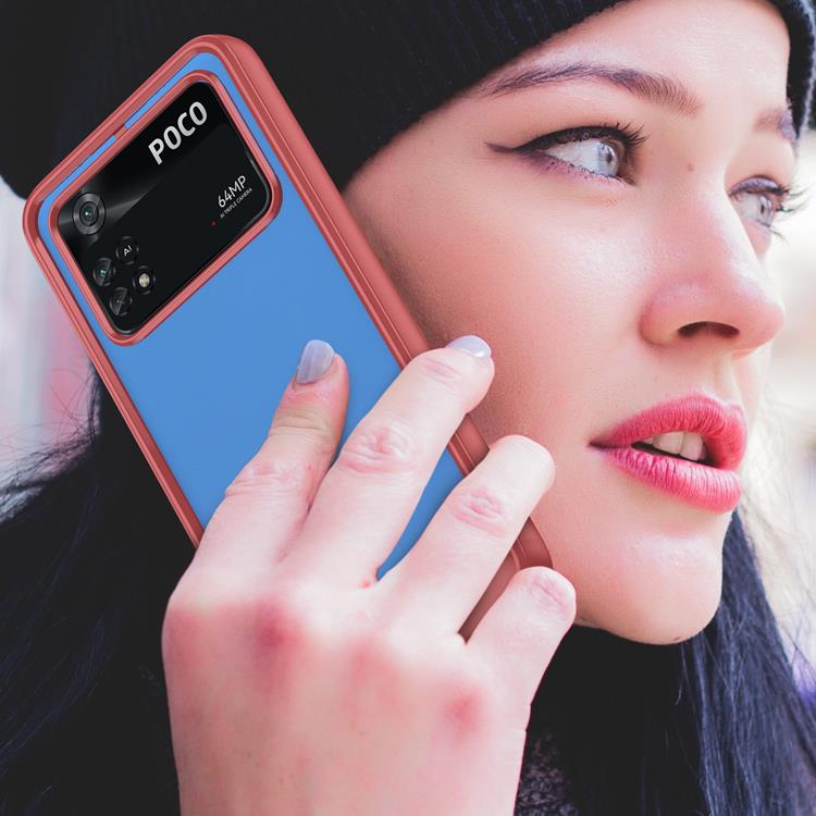 UTGATT1 Xiaomi Poco M4 Pro Skal Outer Space Flexible - Röd