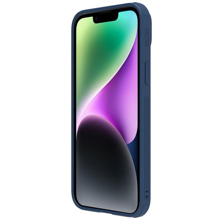 Nillkin Nillkin iPhone 14 Plus Skal CamShield Läder S - Blå