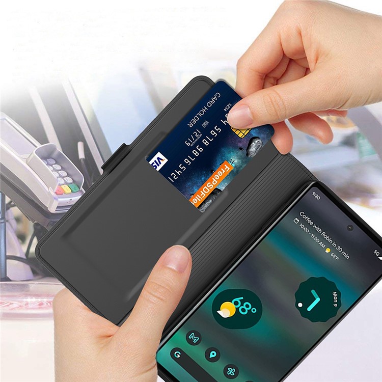 A-One Brand Google Pixel 6a Plånboksfodral Magnetic Folio - Svart