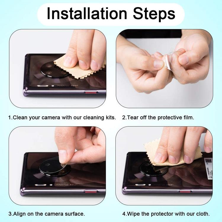 OEM [2-PACK] Google Pixel 6a Härdat glas Kameralinsskydd - Clear