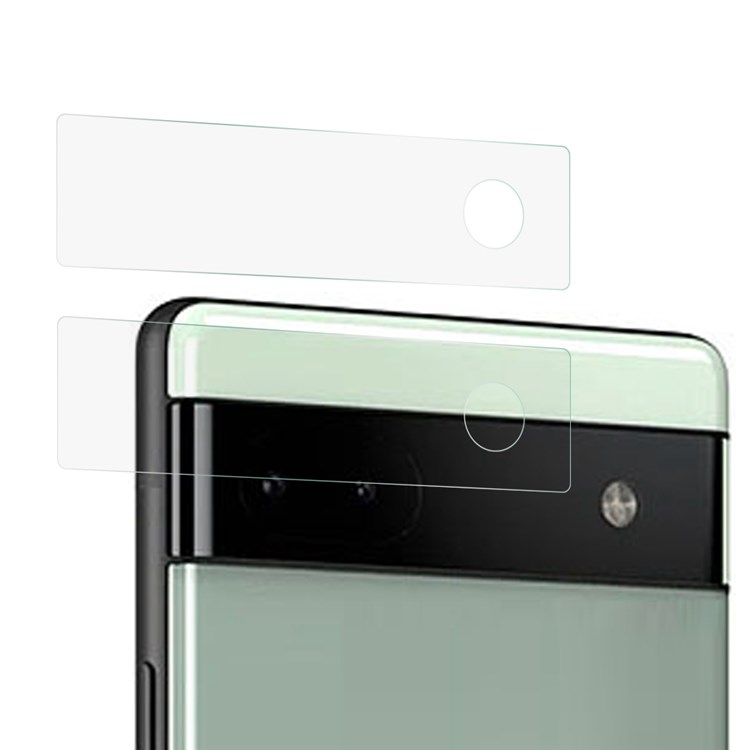 OEM [2-PACK] Google Pixel 6a Härdat glas Kameralinsskydd - Clear