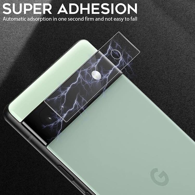 OEM [2-PACK] Google Pixel 6a Härdat glas Kameralinsskydd - Clear
