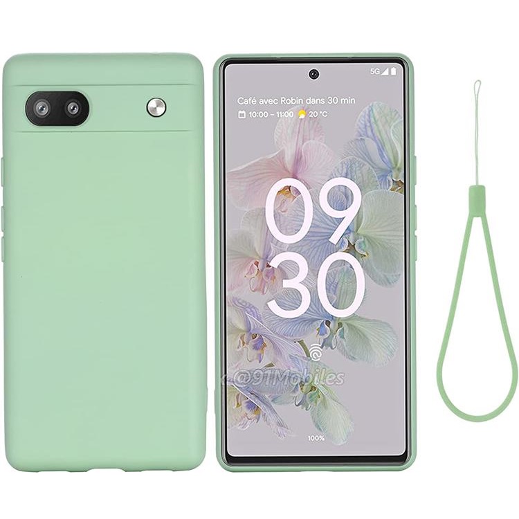 A-One Brand Google Pixel 6a Skal Liquid Silicone - Grön