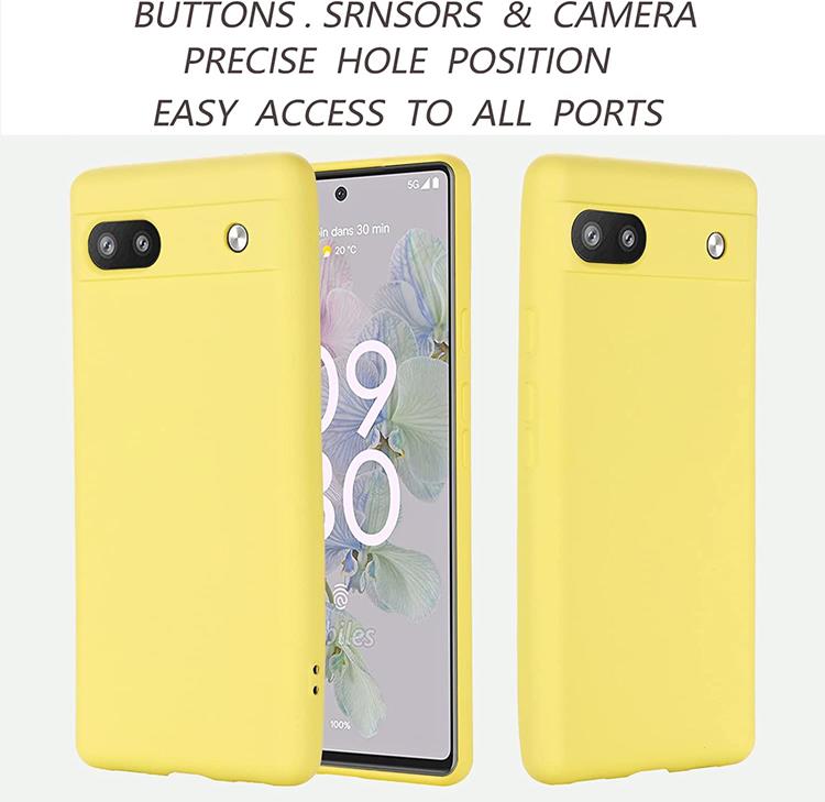 A-One Brand Google Pixel 6a Skal Liquid Silicone - Gul