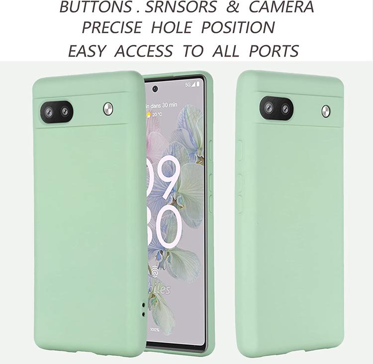 A-One Brand Google Pixel 6a Skal Liquid Silicone - Grön