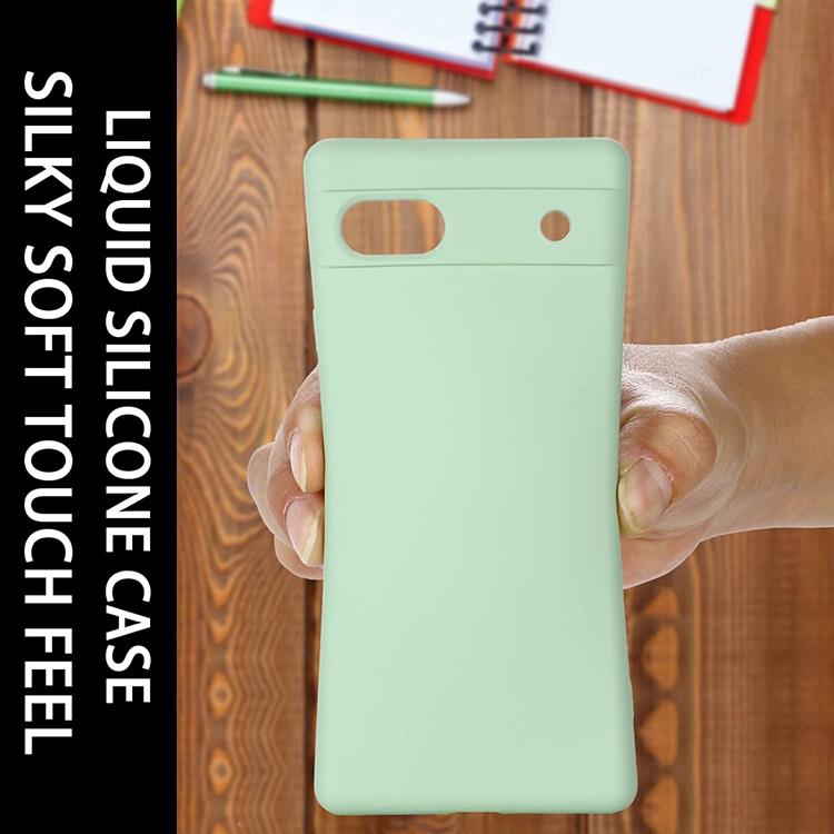 A-One Brand Google Pixel 6a Skal Liquid Silicone - Grön
